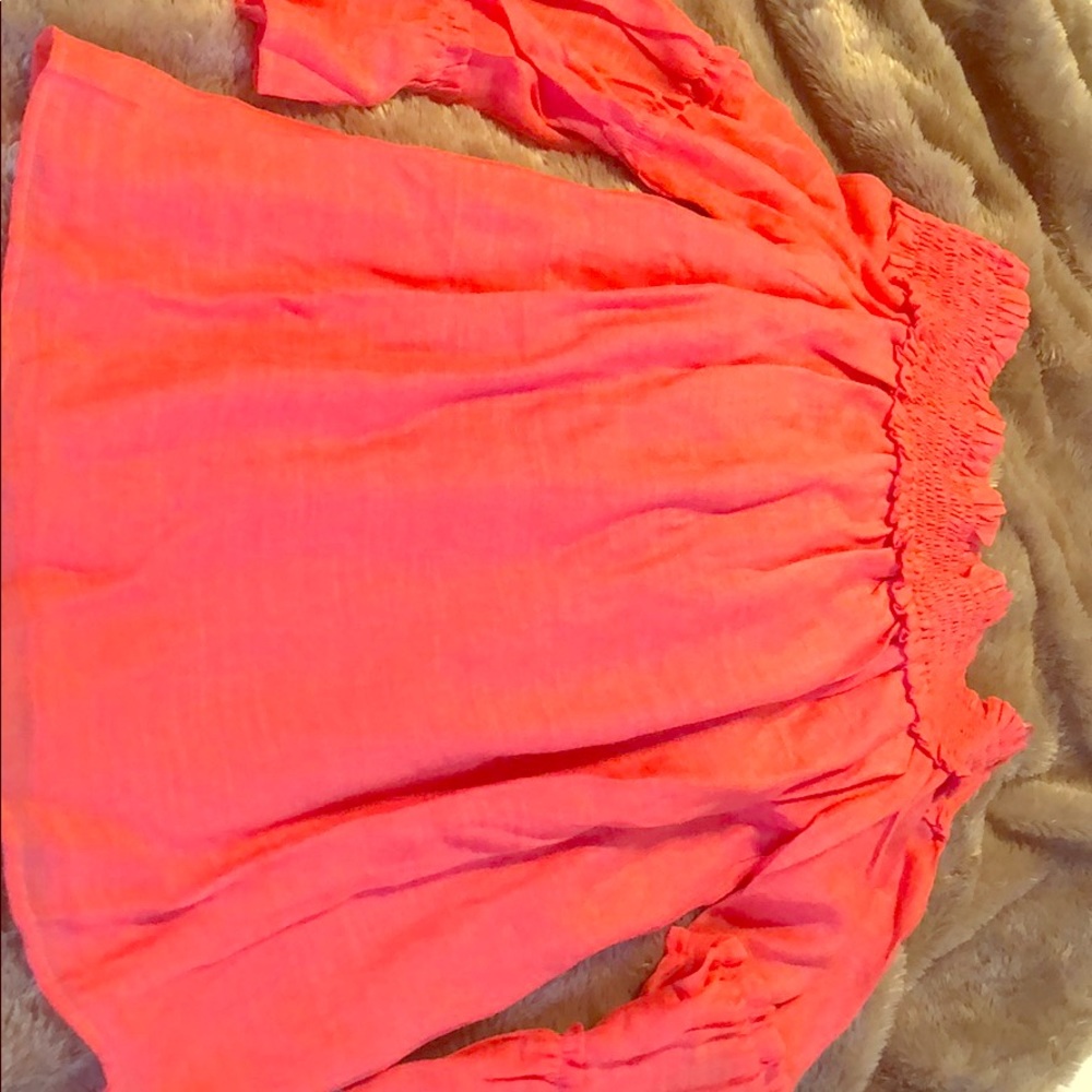 Coral Bell Sleeve Blouse